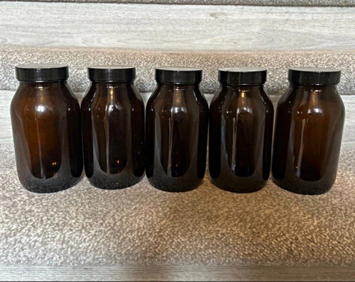 16cm amber glass - 16cm,