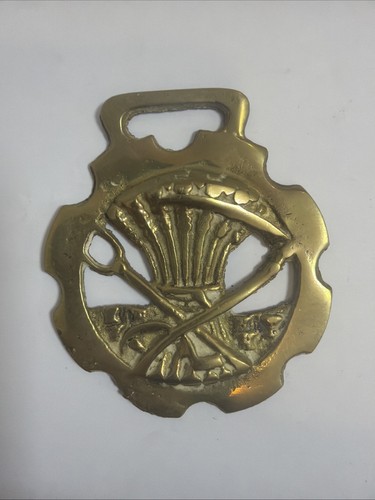 Vintage wheatsheaf horse - wheatsheaf, brass