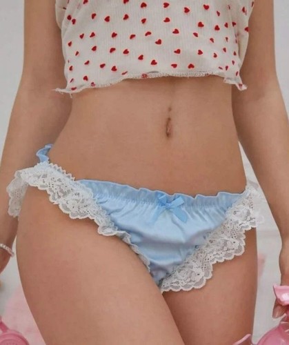 Ruched blue satin bikini - ruched,
