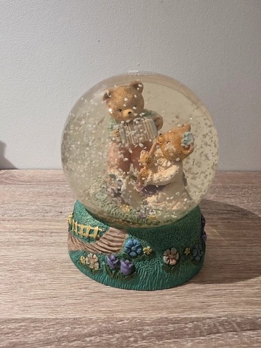 Vintage teddy bear snow globe - teddy,