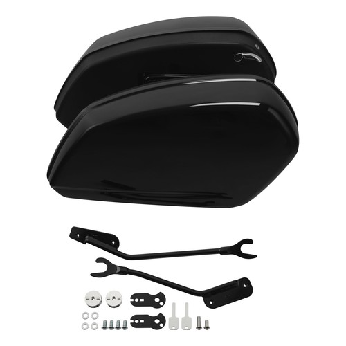 Vivid black saddlebags bags - saddlebags,