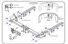 Vauxhall Insignia Tow Bar Hatch & Est  2017 to 2021 Tow Trust SWAN NECK Tow Bars