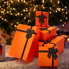 5pcs Gift Box With Lid Ribbon