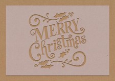 Merry Christmas Stencil Text