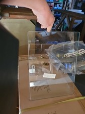 Genuine NOS Land Rover Series Top Door Sliding Glass Window Triplex Toughened