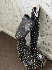 ✨ Funky Black Platform Boots with Colourful Studs ✨