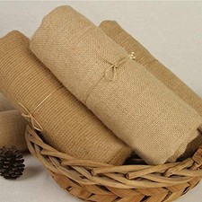 Fabric Burlap Jute Rustic Wedding 10Mx30CM Hessian Table Runners Hessian Roll