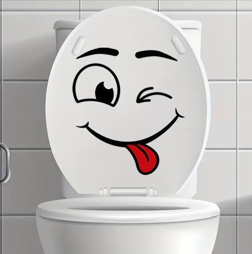 Toilet sticher sticker - toilet,