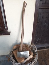 Vintage Hand Forged Eagle Edge Tool Co 5 Lb Felling Splitting Axe Sheffield Uk