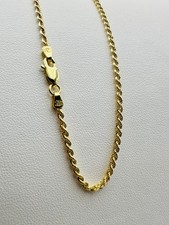 9ct Yellow Gold Mens Women 2.4mm Twisted Rope Chain Necklace 20 Inch New Gift