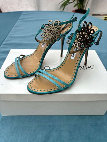 Manolo blahnik teal - manolo,