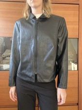 Black Faux Leather Jacket From