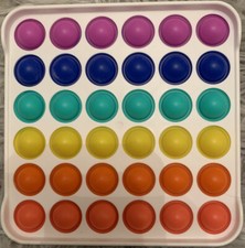 Pop-it Sensory Toy - Fidget Toys - Rainbow Square Stress Relief