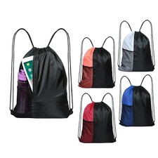  Drawstring Bag Boys Girls Kids Swim Gym Sack Dance PE Shoe Sport Backpack