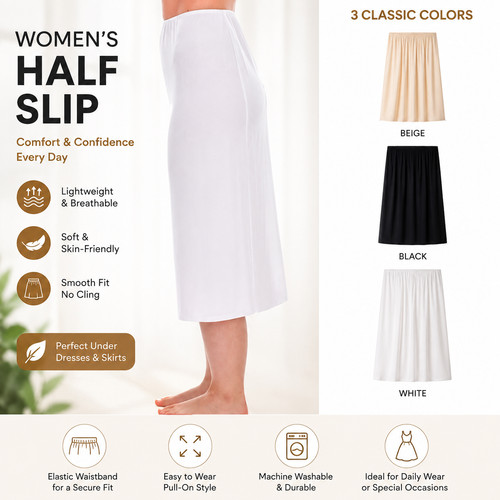 Cooling under dress half slips - under,