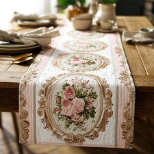 Vintage Rose Quilt Table