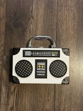 Retro 80’s Stereo Boombox Design Cassette Going Out Handbag Clutch Bag