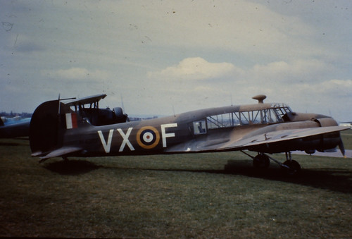 Raf avro anson - avro, n4877,