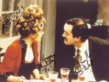 Prunella Scales & John Cleese - Actors - Signed Photo - COA (26044)