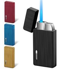 Flashlight Lighter Windproof Cigar Drill Lighter Smoking Chills Straight Jet Gas