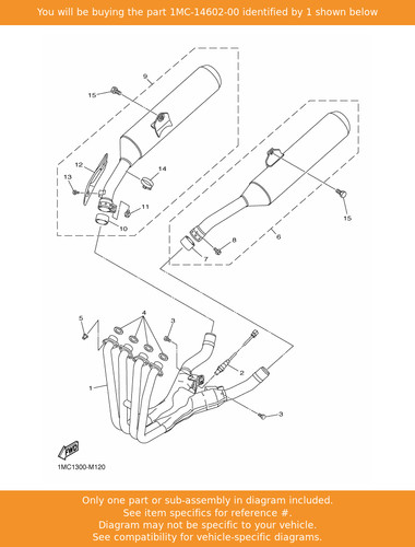 Yamaha exhaust pipe - pipe, comp