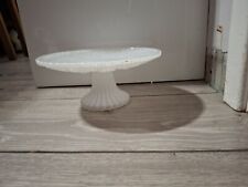 Milk Glass Vintage Pedestal Cake Stand