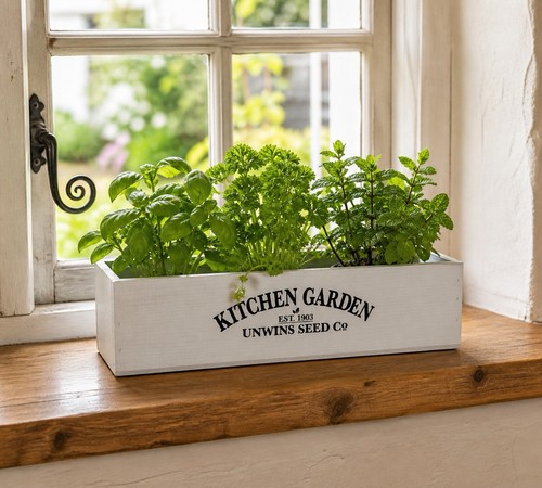 Wooden kitchen garden planter - wooden,