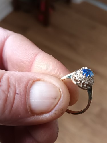 Gold silver ring - silver, 925