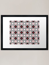 inuit_red Framed Art Print