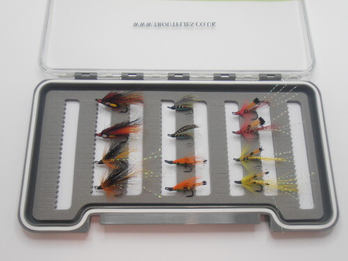 Double hook salmon flies - salmon, in