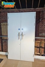 Solid Double Wooden Heavy Duty Fire Doors - Frame 2220mm x 1260mm