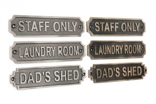 Cast metal distressed gold - metal,