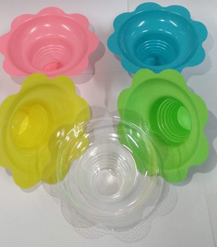Flower snow cone drip - , trays