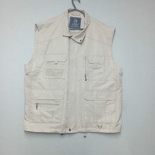PG Field Utility Vest Gilet Mens XL Beige Hunting Fishing outdoor