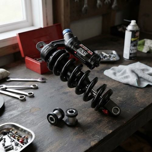Downhill bike rear - rear, suspension