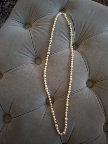 Real pearl necklace - ,