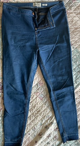 New look hallie blue highwaist - new,