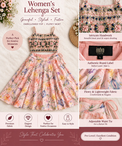 Indian style pink leheenga - , set