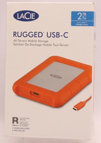 Lacie rugged usb 2tb - rugged, usb-c