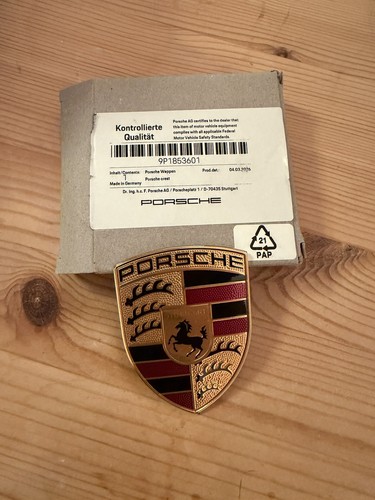 Porsche bonnet emblem genuine - porsche,