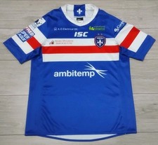 Wakefield Trinity Rugby League Home Shirt 2019 - ISC Medium M Jersey Blue Top