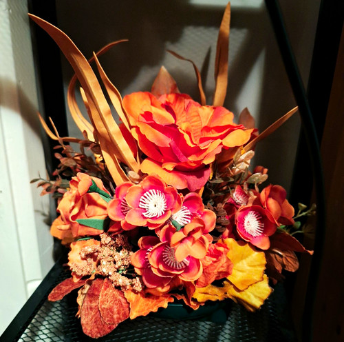 Artificial flower arrangement - artificial,