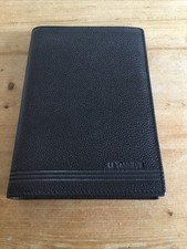 Le Tanneur Trifold Wallet In Black Leather - Unused