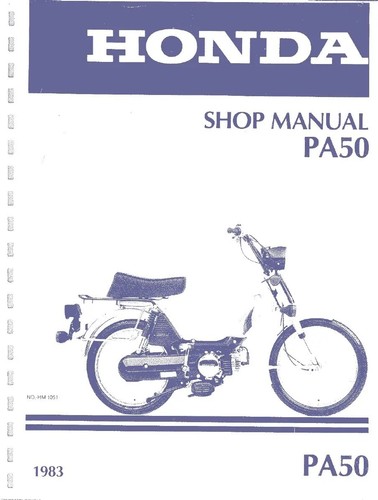 Honda pa50 service manual - service,