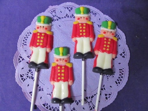 Christmas toy soldier lollipop - christmas,