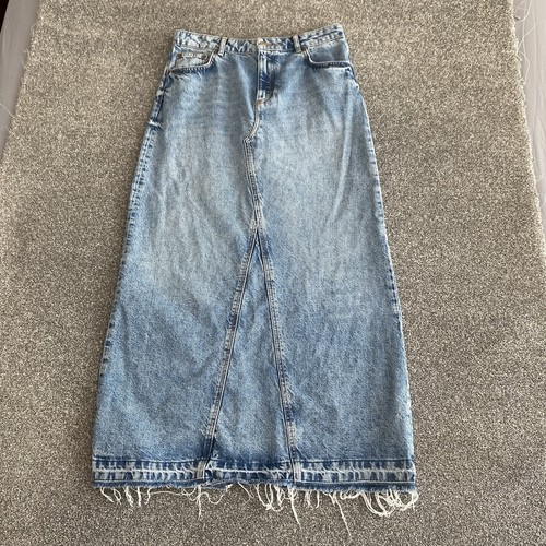 Maxi denim skirt womens - m&s,