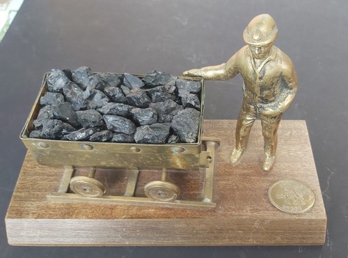 Miners coal mining cart - miners,