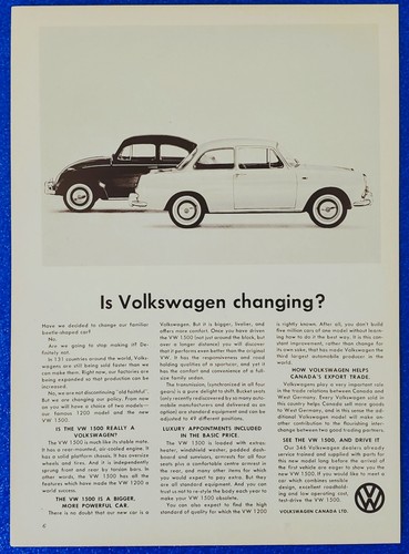 1962 volkswagen 1500 print - volkswagen,