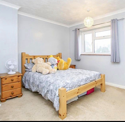 Double solid pine bed - , with