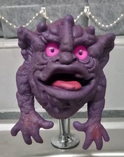 Boglins - Shlump / Boink - Purple/red 2 tone - Rubber Hand Puppet by Mattel 1987